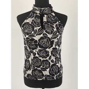 White House Black Market High Neck Blouse XXS